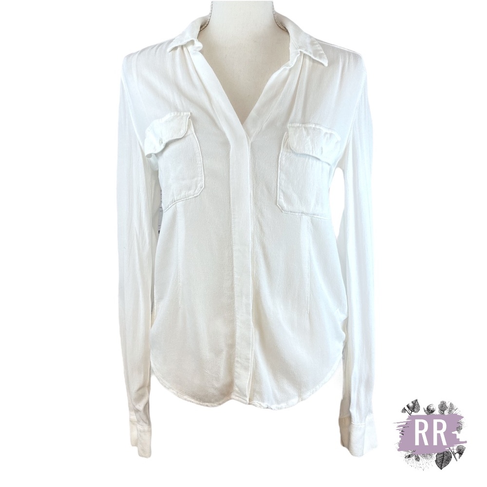 JAMES PERSE Crepe Utility Shirt